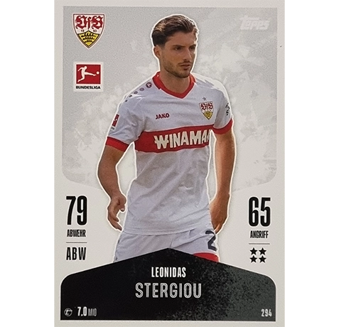 Topps Bundesliga Match Attax 2024/25 / Nr. 294 LEONIDAS STERGIOU