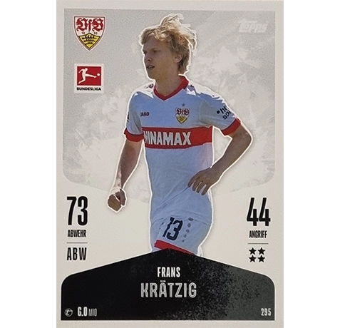 Topps Bundesliga Match Attax 2024/25 / Nr. 295 FRANS KRÄTZIG