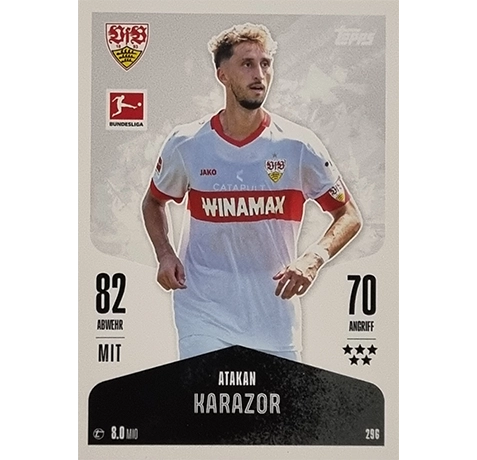 Topps Bundesliga Match Attax 2024/25 / Nr. 296 ATAKAN KARAZOR