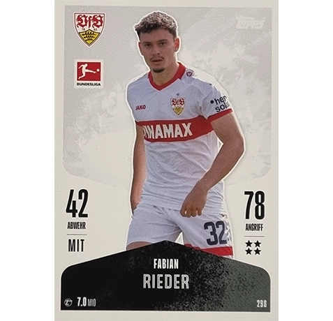 Topps Bundesliga Match Attax 2024/25 / Nr. 298 FABIAN RIEDER