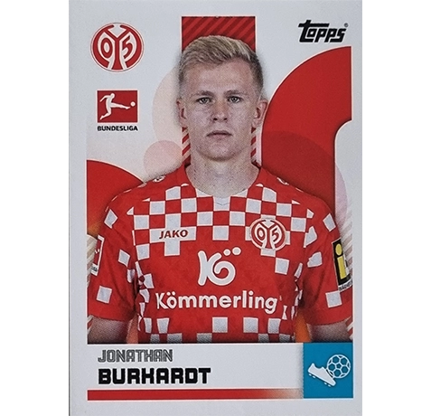 Topps Bundesliga Sticker Saison 2024/2025 / Sticker Nummer 299 Jonathan Burkardt