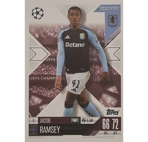 Topps Champions League EXTRA Match Attax 2024-2025 / 003 JACOB RAMSEY