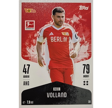 Topps Bundesliga Match Attax 2024/25 / Nr. 030 KEVIN VOLLAND