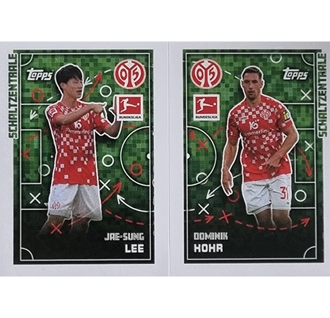 Topps Bundesliga Sticker Saison 2024/2025 / Sticker Nummer 300-301 Lee & Kohr