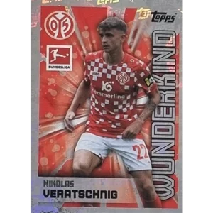 Topps Bundesliga Sticker Saison 2024/2025 / Sticker Nummer 302 Nikolas Veratschnig / Wunderkind Glitzer