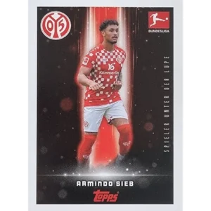 Topps Bundesliga Sticker Saison 2024/2025 / Sticker Nummer 304 Armando Sieb / Spieler unter der Lupe