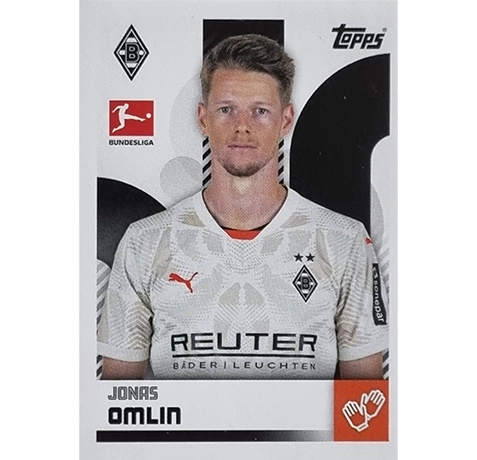 Topps Bundesliga Sticker Saison 2024/2025 / Sticker Nummer 309 Jonas Omlin