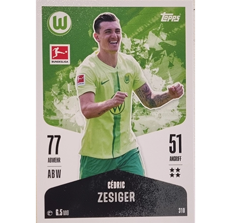 Topps Bundesliga Match Attax 2024/25 / Nr. 310 CEDRIC ZESIGER