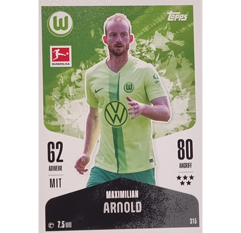 Topps Bundesliga Match Attax 2024/25 / Nr. 315 MAXIMILIAN ARNOLD