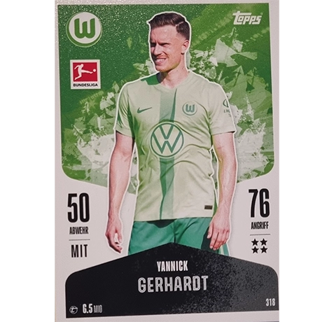 Topps Bundesliga Match Attax 2024/25 / Nr. 318 YANNICK GERHARDT