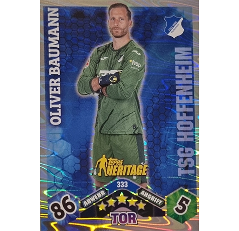 Topps Bundesliga Match Attax 2024/25 / Nr. 333 OLIVER BAUMANN / HERITAGE