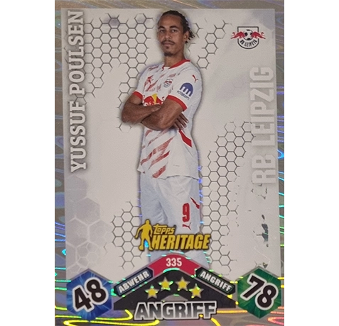 Topps Bundesliga Match Attax 2024/25 / Nr. 335 YUSSUF POULSEN / HERITAGE