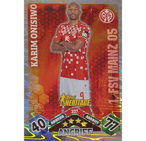 Topps Bundesliga Match Attax 2024/25 / Nr. 337 KARIM ONISIWO / HERITAGE