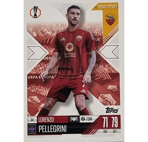 Topps Champions League EXTRA Match Attax 2024-2025 / 034 LORENZO PELLEGRINI