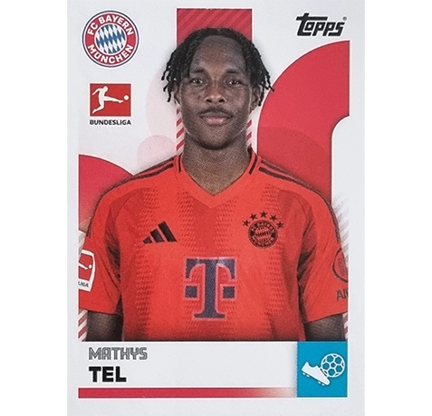 Topps Bundesliga Sticker Saison 2024/2025 / Sticker Nummer 341 Mathys Tel