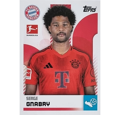 Topps Bundesliga Sticker Saison 2024/2025 / Sticker Nummer 343 Serge Gnabry