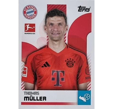 Topps Bundesliga Sticker Saison 2024/2025 / Sticker Nummer 344 Thomas Müller