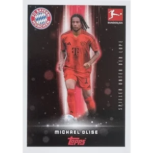 Topps Bundesliga Sticker Saison 2024/2025 / Sticker Nummer 346 Michael Olise / Spieler unter der Lupe