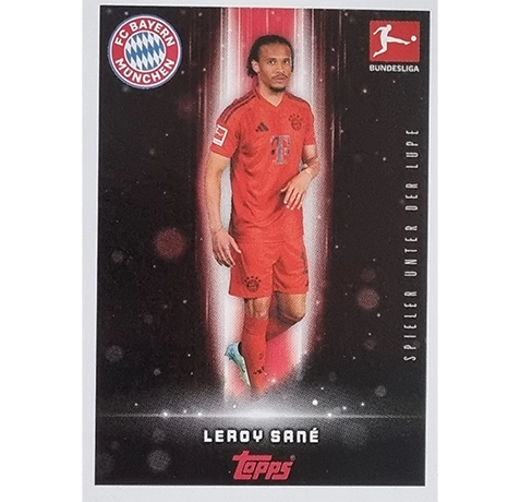 Topps Bundesliga Sticker Saison 2024/2025 / Sticker Nummer 347 Leroy Sane / Spieler unter der Lupe