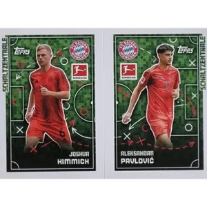 Topps Bundesliga Sticker Saison 2024/2025 / Sticker Nummer 349-350 Kimmich & Pavlovic