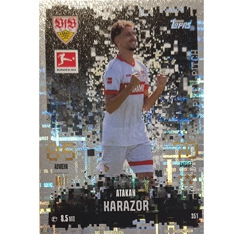 Topps Bundesliga Match Attax 2024/25 / Nr. 351 ATAKAN KARAZOR / PIXEL-PITCH