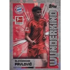 Topps Bundesliga Sticker Saison 2024/2025 / Sticker Nummer 353 Aleksandar Pavolovic / Wunderkind Glitzer