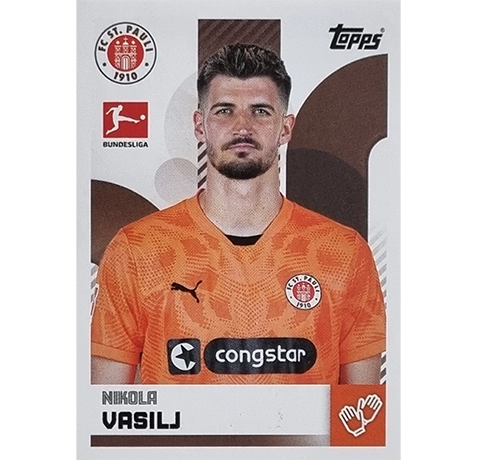 Topps Bundesliga Sticker Saison 2024/2025 / Sticker Nummer 355 Nikola Vasilj