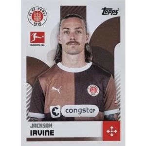 Topps Bundesliga Sticker Saison 2024/2025 / Sticker Nummer 362 Jackson Irvine
