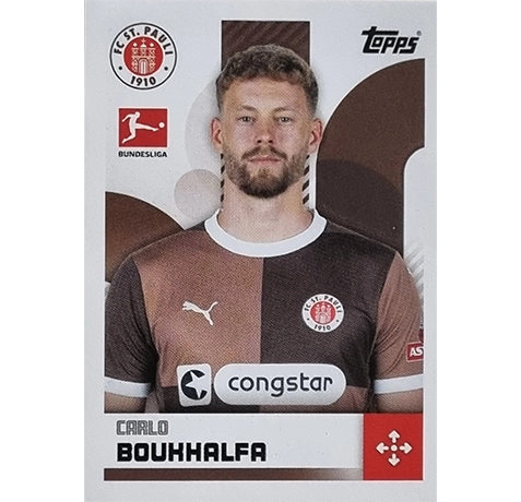 Topps Bundesliga Sticker Saison 2024/2025 / Sticker Nummer 363 Carlo Boukhalfa
