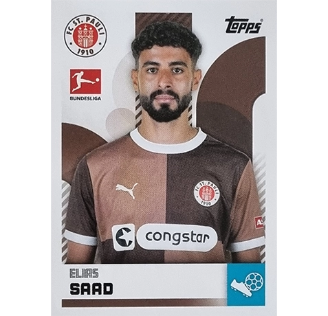 a Topps Bundesliga Sticker Saison 2024/2025 / Sticker Nummer 364 Connor Metcalfeman in a sports jersey