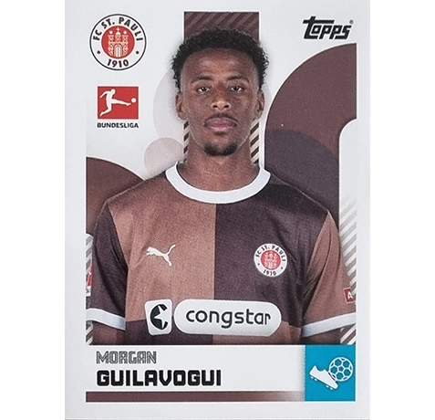 Topps Bundesliga Sticker Saison 2024/2025 / Sticker Nummer 367 Morgan Guilavogui
