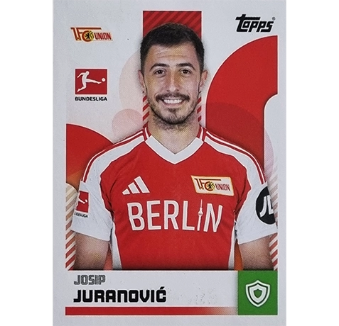 Topps Bundesliga Sticker Saison 2024/2025 / Sticker Nummer 037 Josip Juranovic