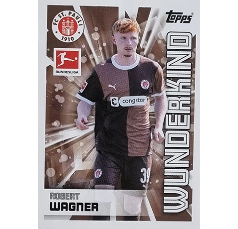 Topps Bundesliga Sticker Saison 2024/2025 / Sticker Nummer 371 Robert Wagner / Wunderkind