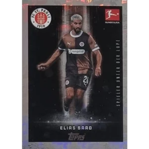 Topps Bundesliga Sticker Saison 2024/2025 / Sticker Nummer 374 Elias Saad / Spieler unter der Lupe