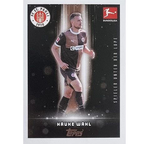 Topps Bundesliga Sticker Saison 2024/2025 / Sticker Nummer 375 Hauke Wahl / Spieler unter der Lupe