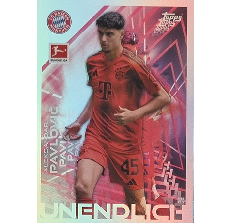 Topps Bundesliga Match Attax 2024/25 / Nr. 375 ALEKSANDAR PAVLOVOC / UNENDLICH