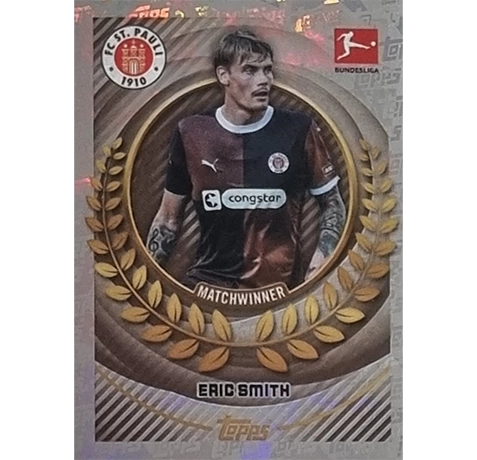 Topps Bundesliga Sticker Saison 2024/2025 / Sticker Nummer 376 Eric Smith / Matchwinner