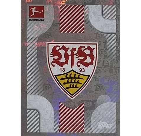 Topps Bundesliga Sticker Saison 2024/2025 / Sticker Nummer 377 VfB Stuttgart Logo