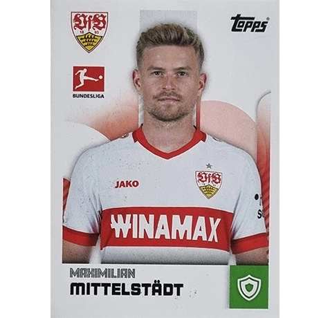 Topps Bundesliga Sticker Saison 2024/2025 / Sticker Nummer 380 Maximilian Mittelstädt