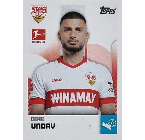 Topps Bundesliga Sticker Saison 2024/2025 / Sticker Nummer 390 Deniz Undav