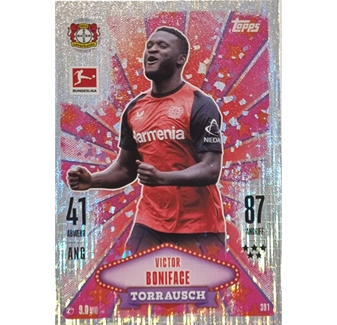 Topps Bundesliga Match Attax 2024/25 / Nr. 391 VICTOR BONIFACE / TORRAUSCH