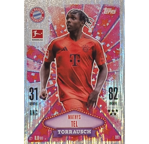 Topps Bundesliga Match Attax 2024/25 / Nr. 392 MATHYS TEL / TORRAUSCH