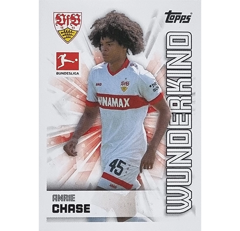 Topps Bundesliga Sticker Saison 2024/2025 / Sticker Nummer 394 Anrie Chase / Wunderkind