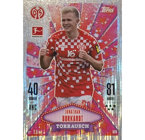 Topps Bundesliga Match Attax 2024/25 / Nr. 396 JONATHAN BURKARDT / TORRAUSCH