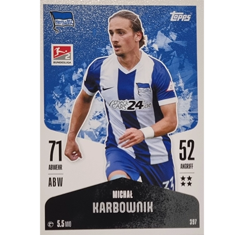 Topps Bundesliga Match Attax 2024/25 / Nr. 397 MICHAL KARBOWNIK