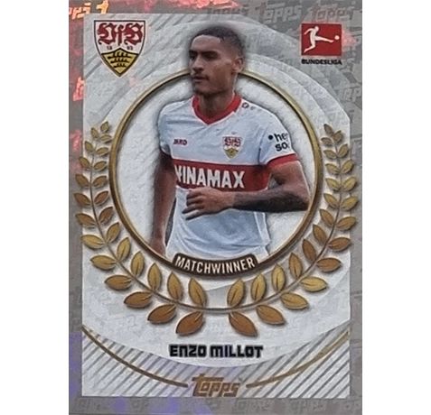 Topps Bundesliga Sticker Saison 2024/2025 / Sticker Nummer 399 Enzo Millot / Matchwinner