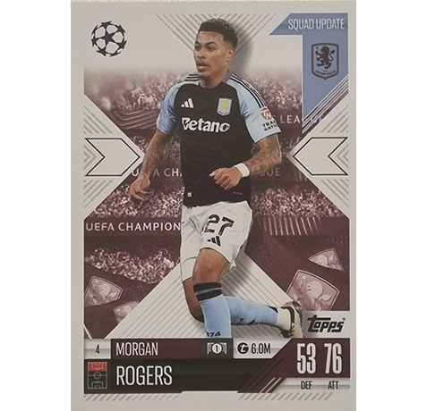 Topps Champions League EXTRA Match Attax 2024-2025 / 004 MORGAN ROGERS