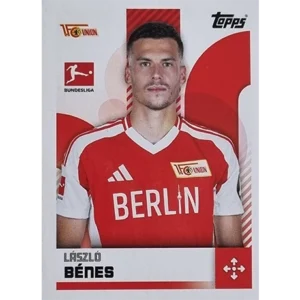 Topps Bundesliga Sticker Saison 2024/2025 / Sticker Nummer 040 Laszlo Benes