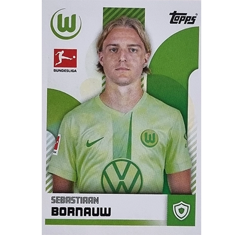 Topps Bundesliga Sticker Saison 2024/2025 / Sticker Nummer 402 Sebastiaan Bornauw