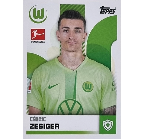 Topps Bundesliga Sticker Saison 2024/2025 / Sticker Nummer 404 Cedric Zesiger